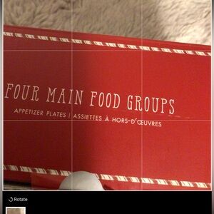 POTTERY BARN  Food Group Appetizer Plates elegant holiday entertaining plates